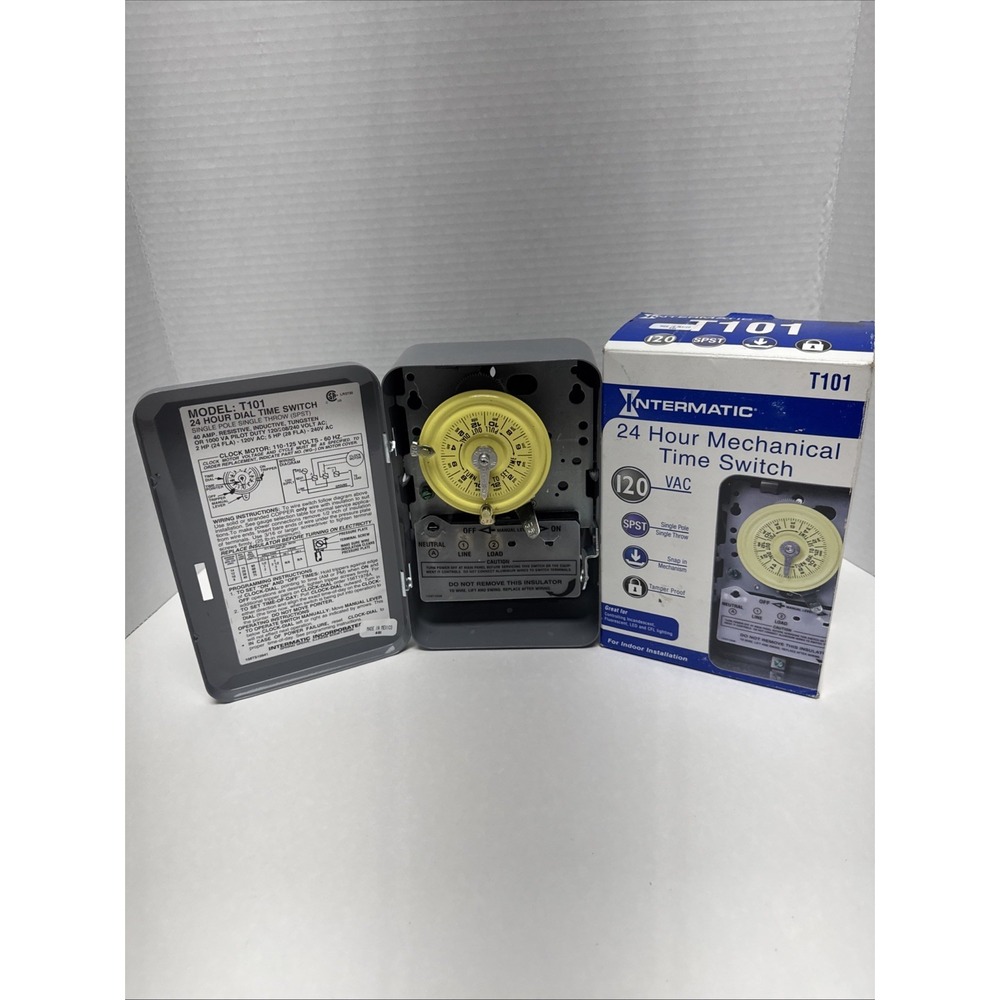 Intermatic‎ T101 24-Hour Mechanical Time Switch 120 VAC 60Hz NEW